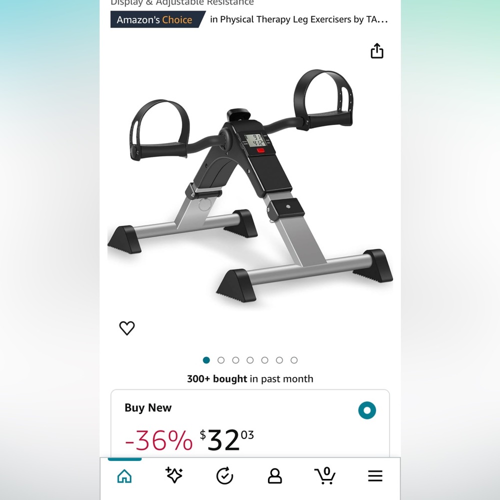 Under desk leg exercise pedals